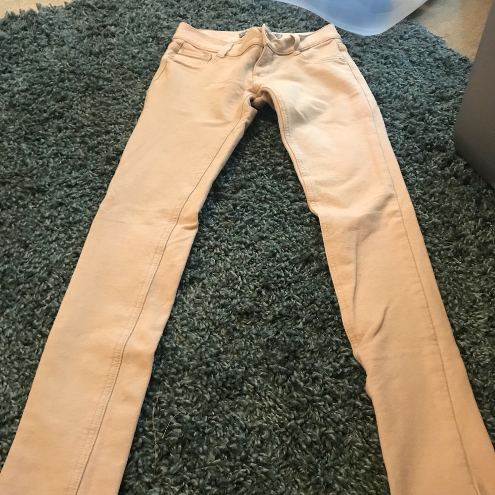 Tan stretch jeans